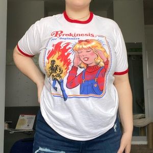 Pyrokinesis for Beginners Ringer Tee